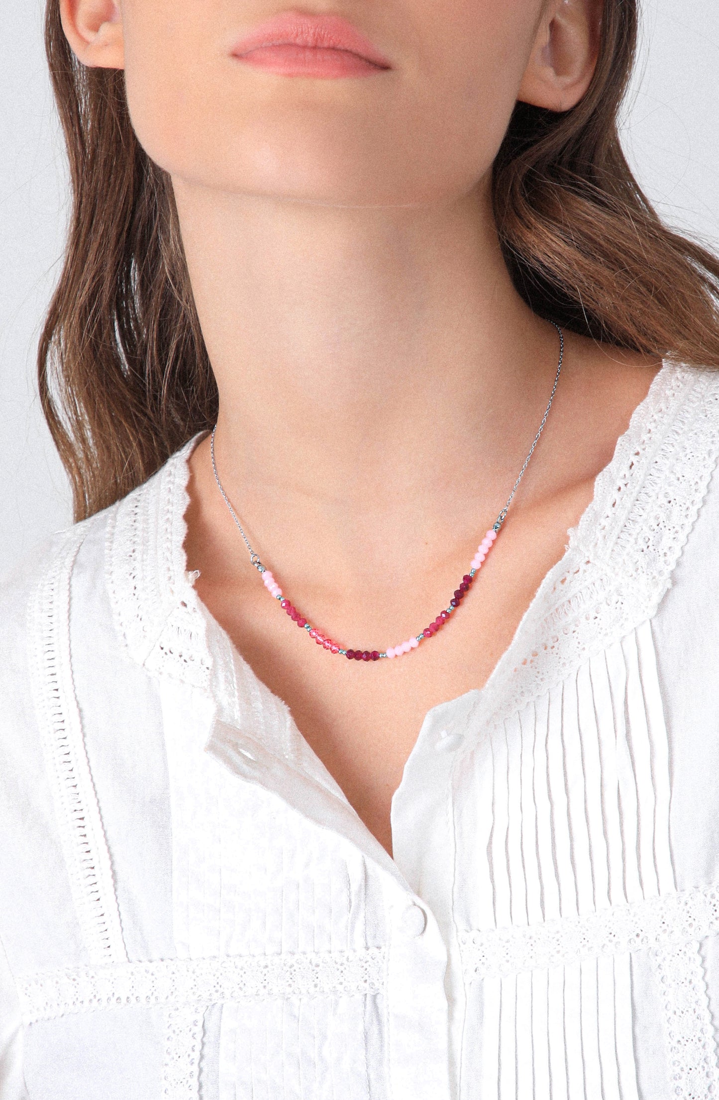 Collar Mostacillas Silver