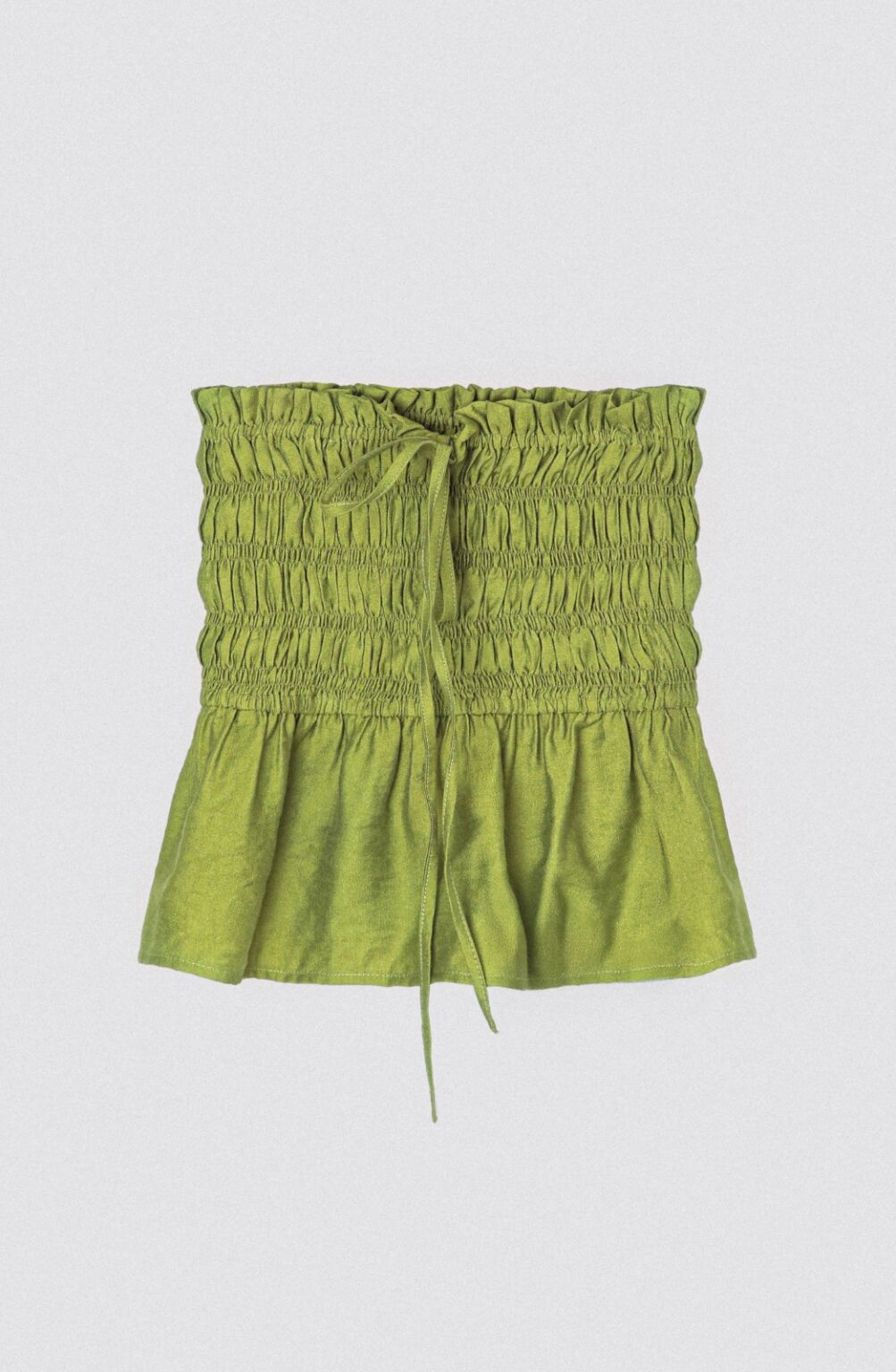 Top Strapless Lino Pistacho