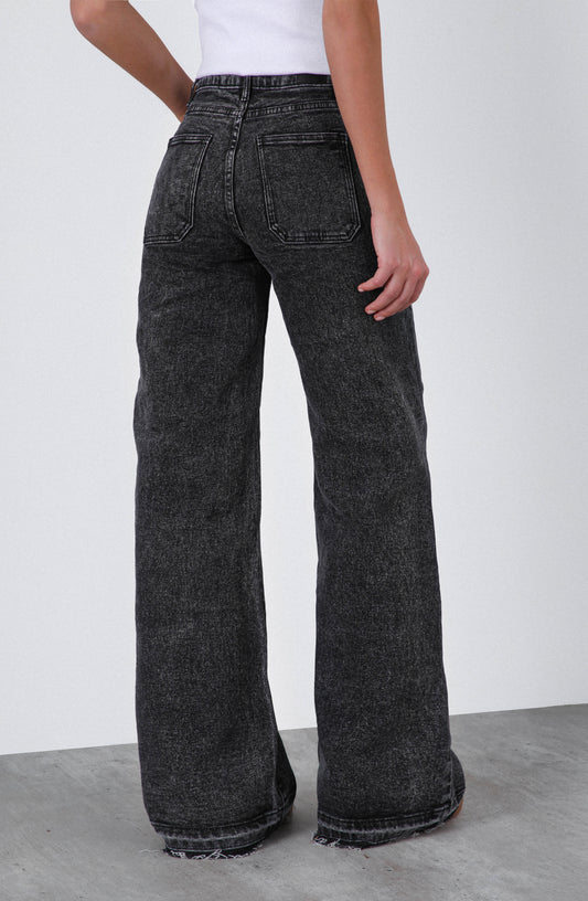 Pantalón Wide Leg Whistler Black