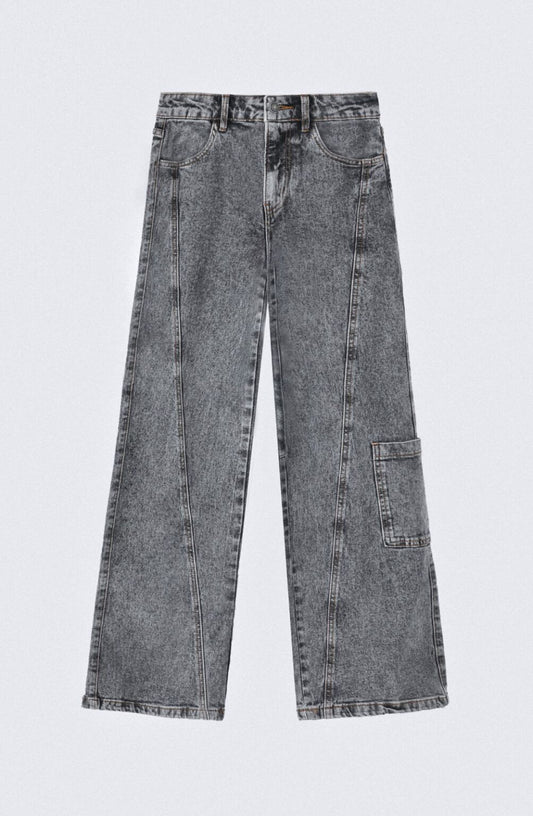 Pantalón Diagonal Bolsillo Gray