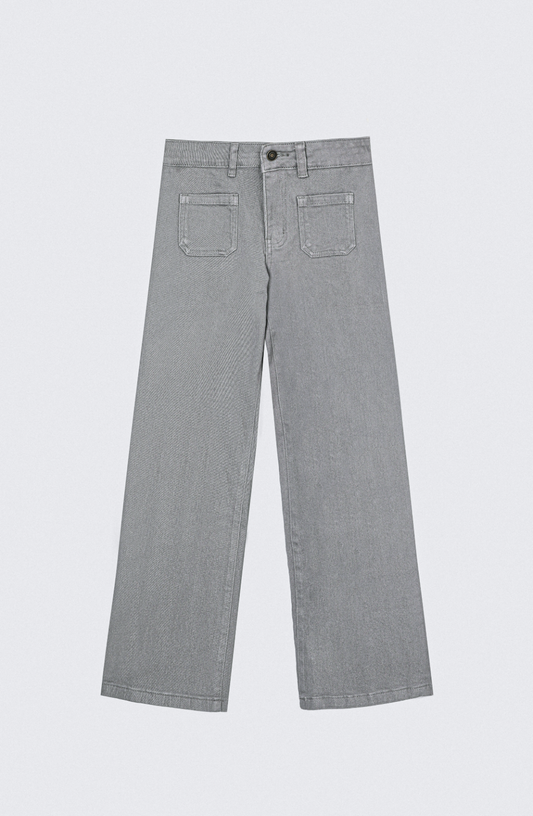 Pantalón Straight Pocket Grey