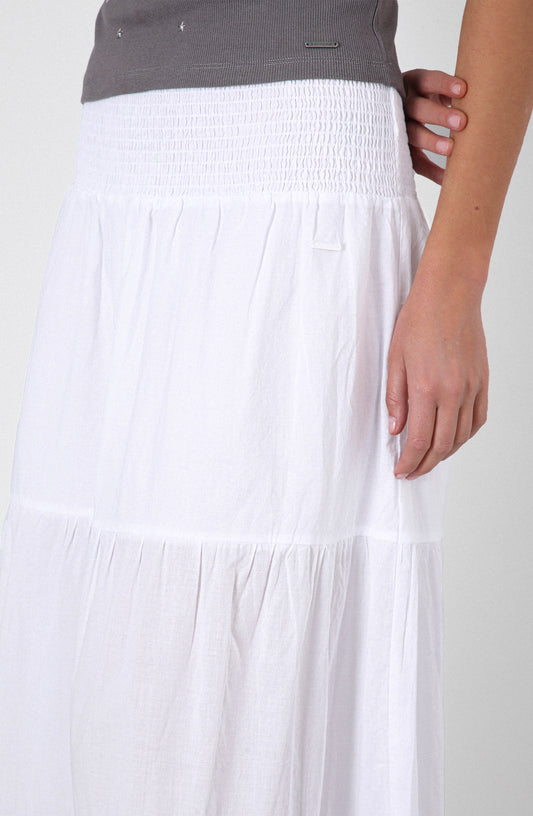 Falda Larga Panal White