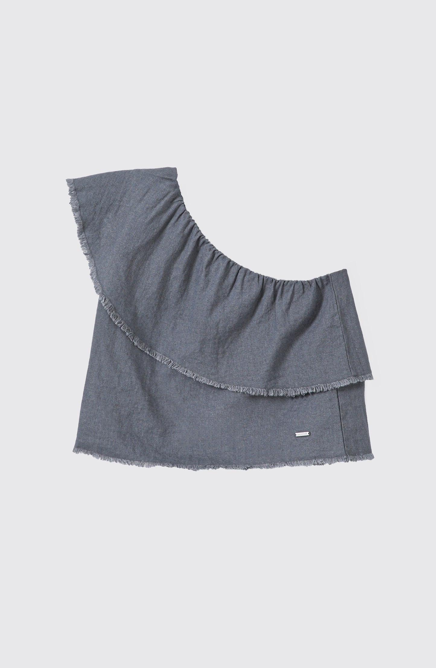 Top Hombro Vuelos Grey