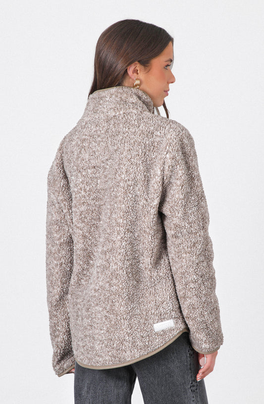 Chiporro Full Zipper Beige Melange