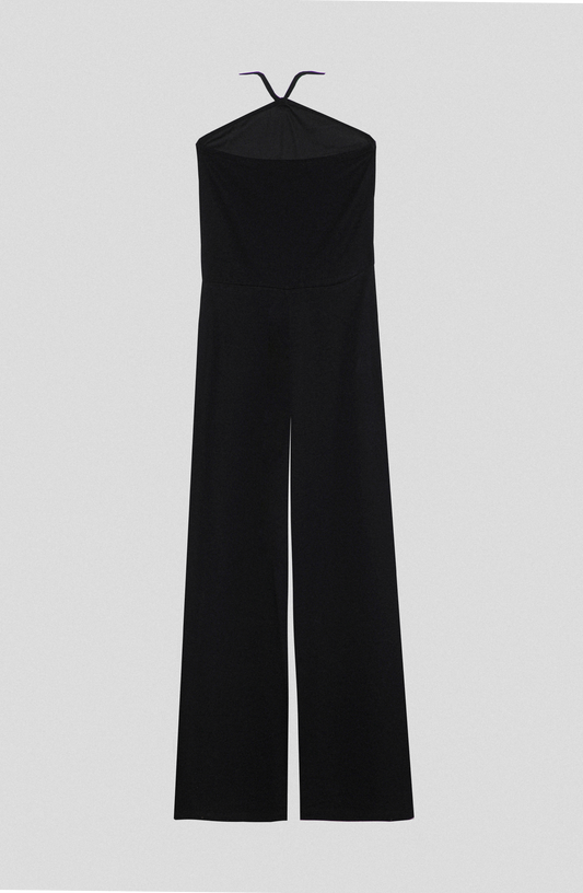 Enterito Tejido Halter Black