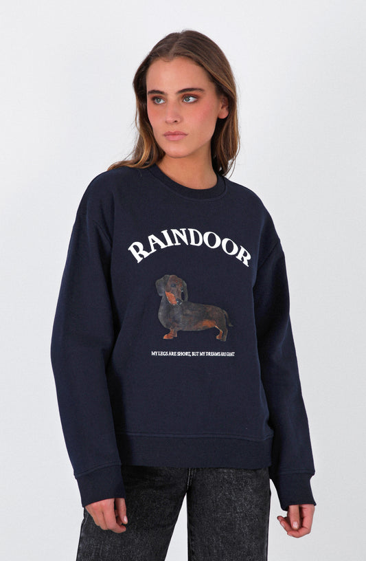 Polerón Crew Neck Estampado Navy