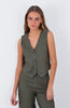 Vest Lino Green