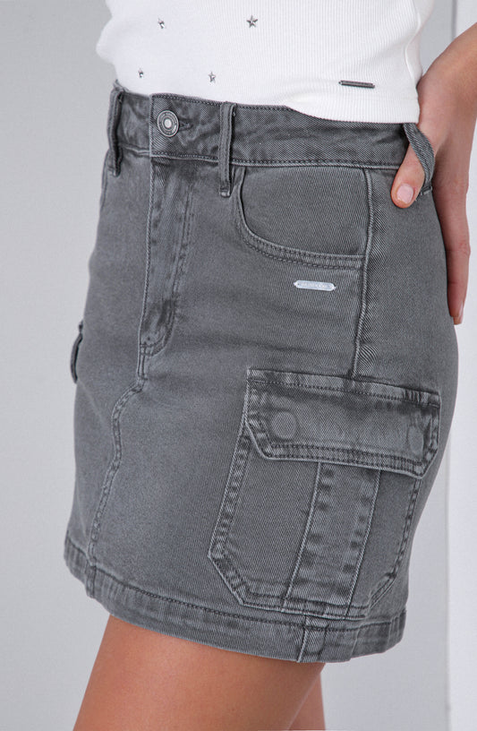 Falda Cargo Grey