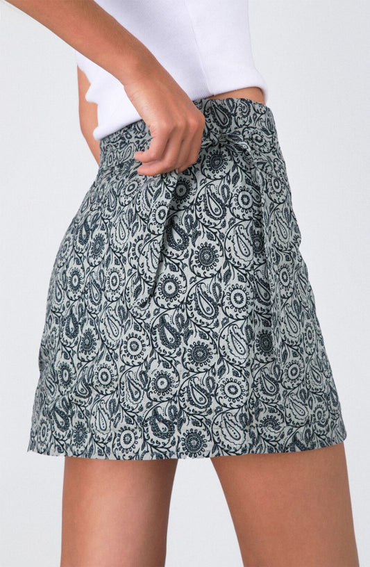 Falda Pareo Lurex Grey