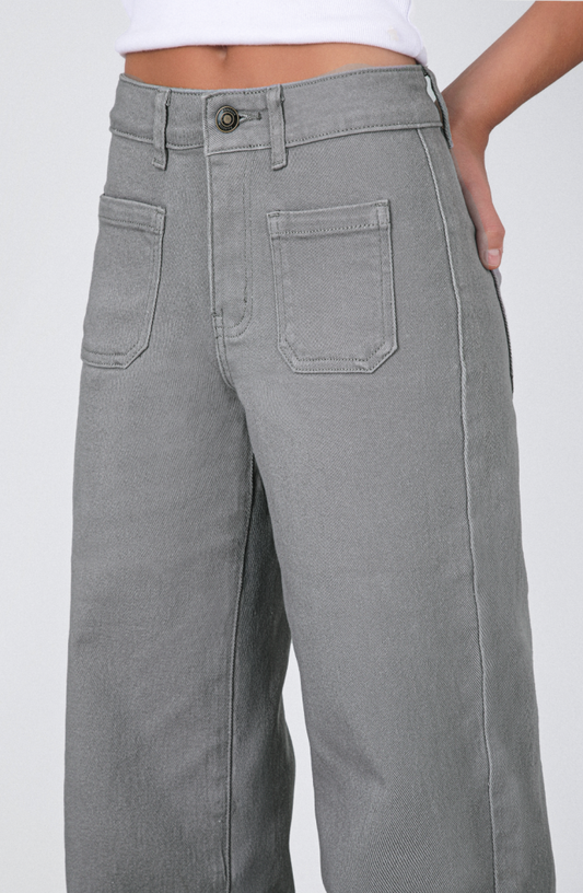 Pantalón Straight Pocket Grey