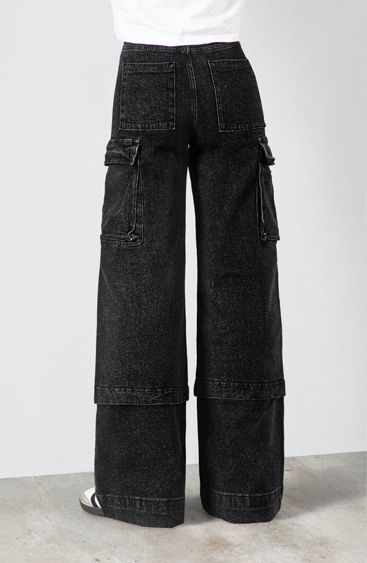 Pantalón Cargo Black