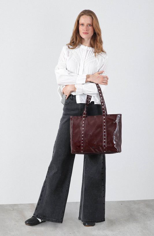 Bag Shopper Tachas Red