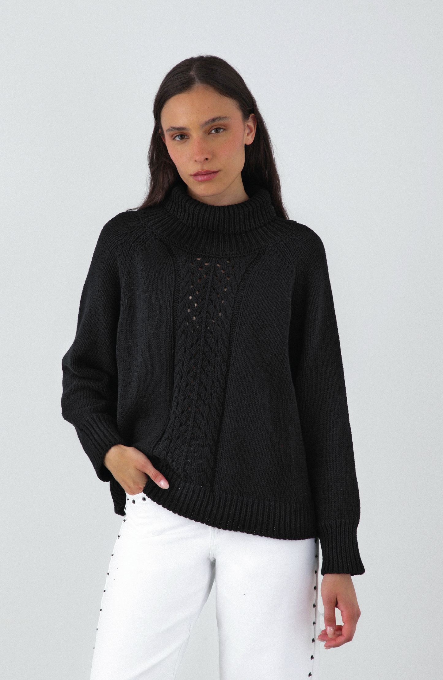 Sweater Cuello Tortuga Black
