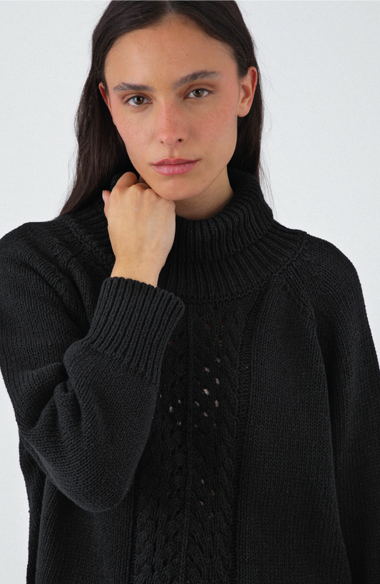 Sweater Cuello Tortuga Black