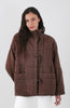 Chaqueta Acolchada Cintas Brown