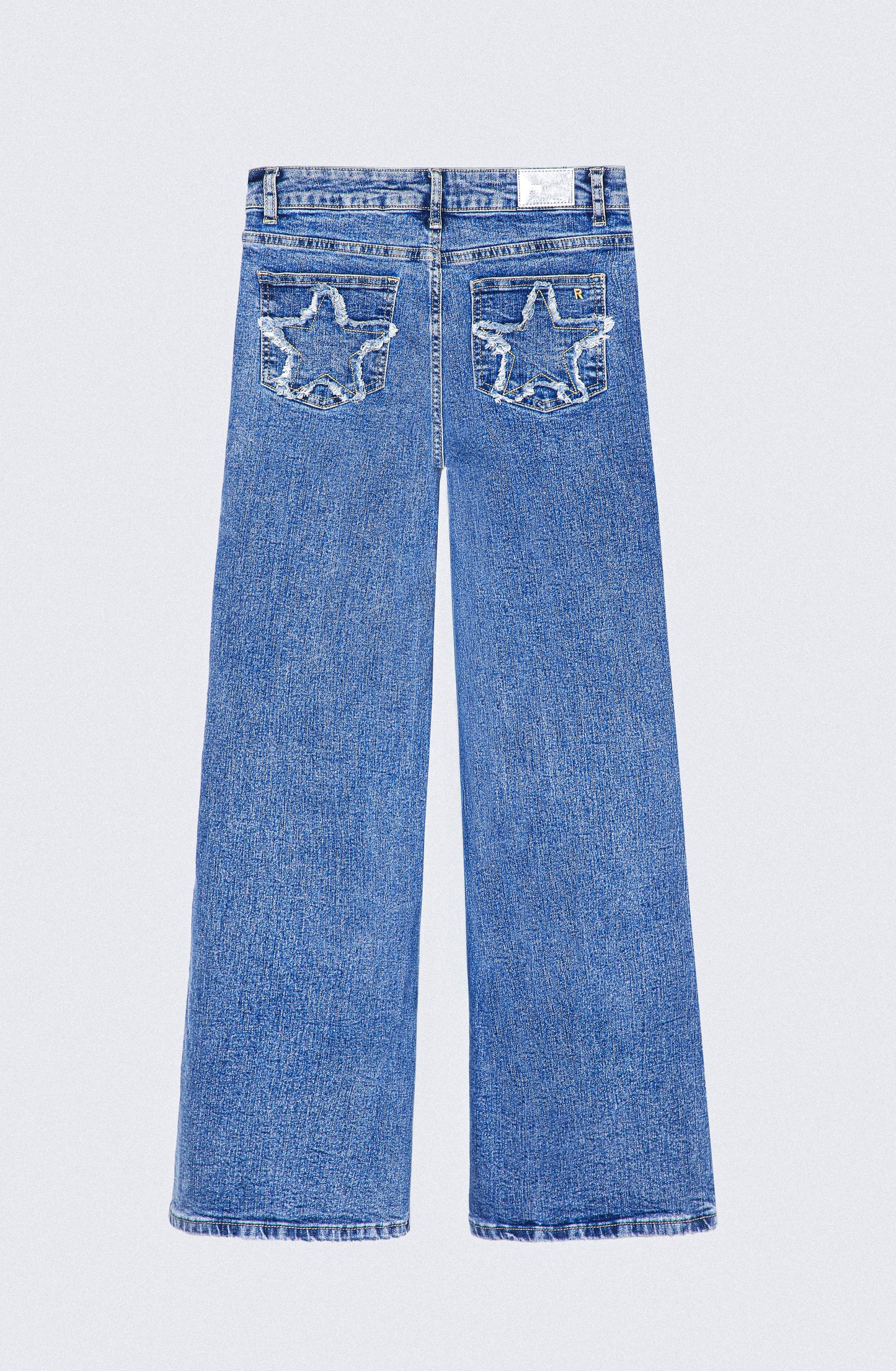 Pantalón Estrella Desflecado Blue