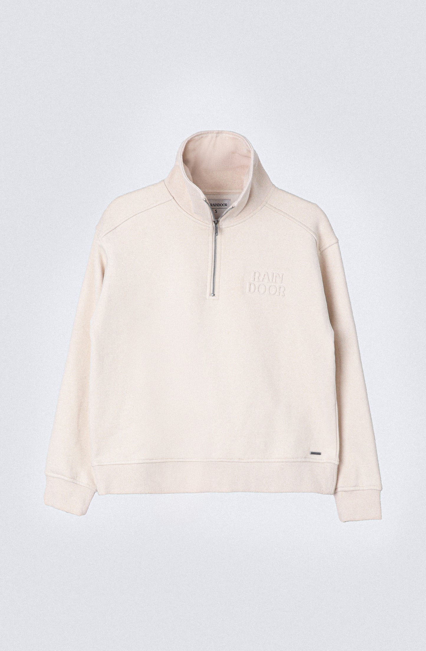 Polerón Mid Zipper Ecru