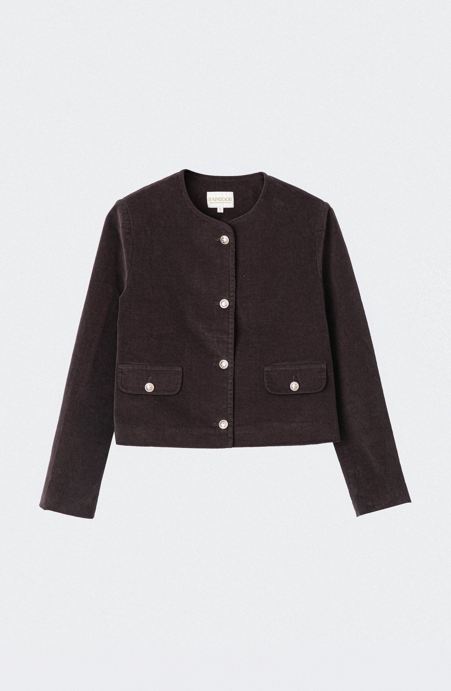 Chaqueta Botones Cotelé Brown