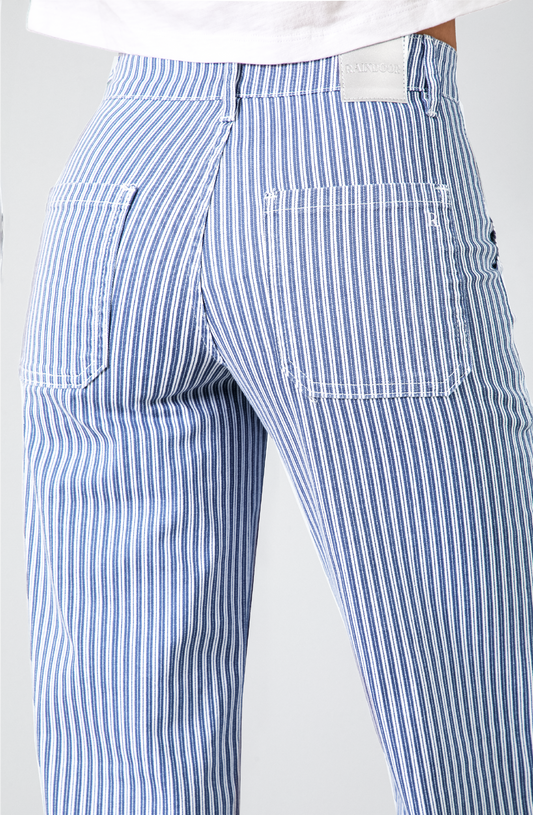 Pantalón Denim Blue Rayas