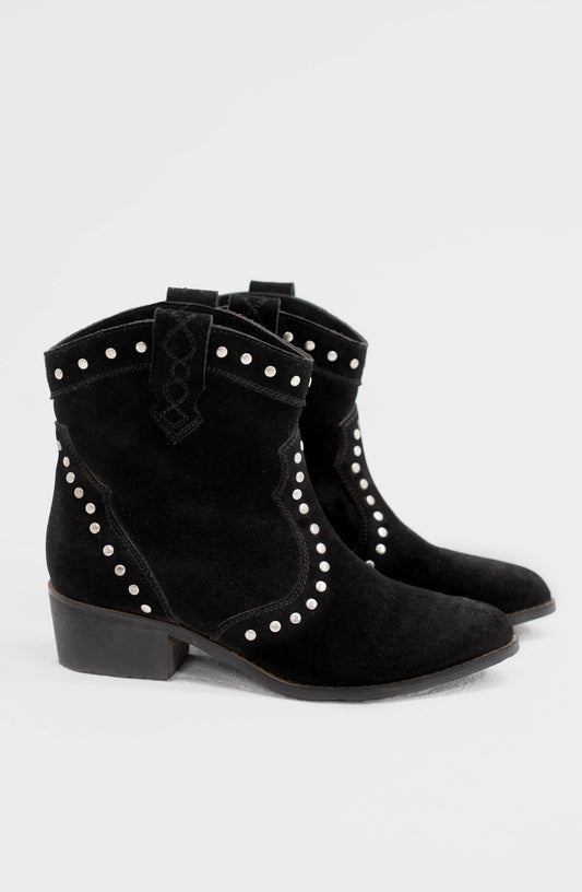 Botín Western Black