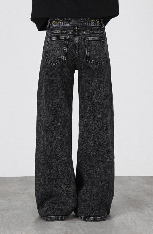 Pantalón Estrellas Cinturón Black