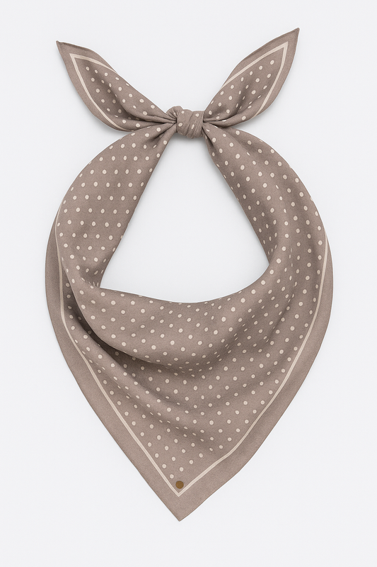 Pañuelo Polka Dot Taupe