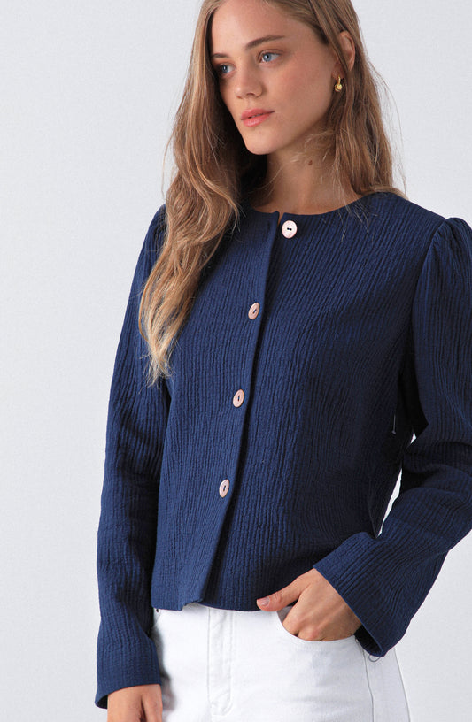 Blazer Hombreras Navy