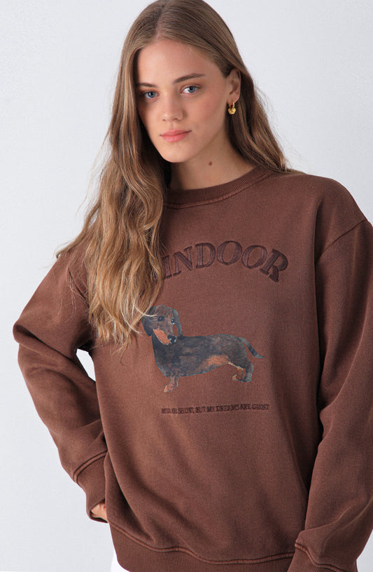 Polerón Perro Brown