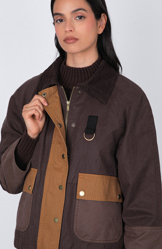 Chaqueta Encerada Brown