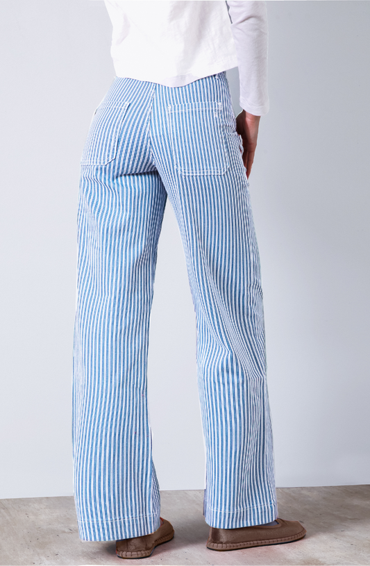 Pantalón Denim Blue Rayas