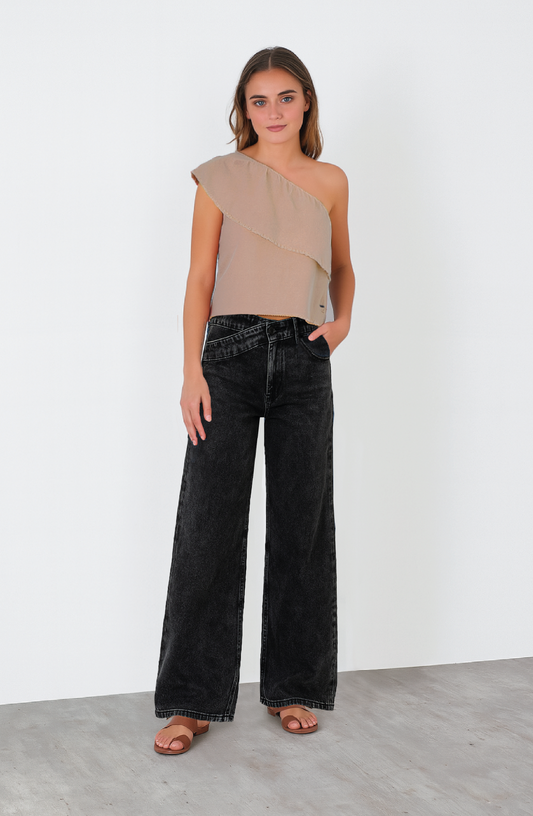 Pantalón Pretina Cruzada Black