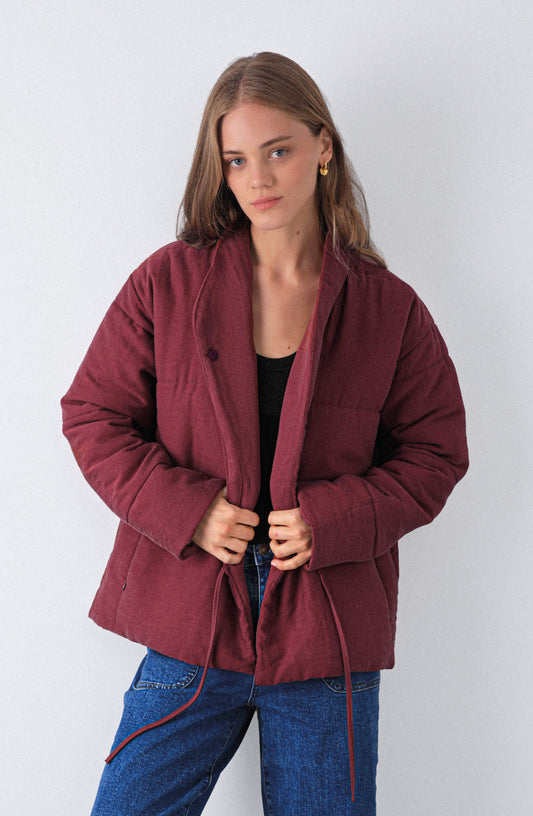 Chaqueta Lazo Cruzado Burgundy