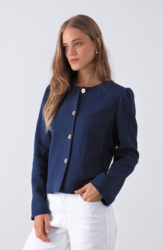 Blazer Hombreras Navy