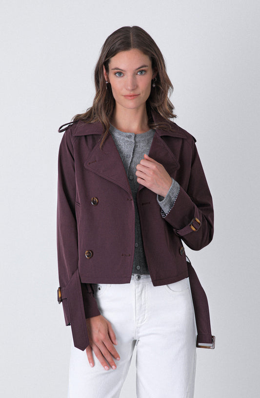 Trench Corto Purple