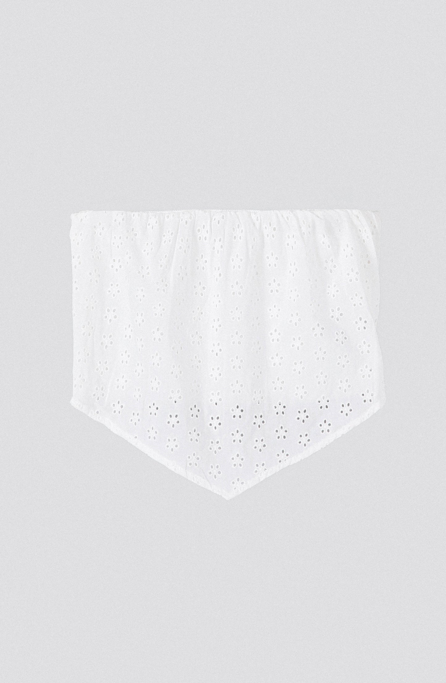 Top Bandana Broderie White