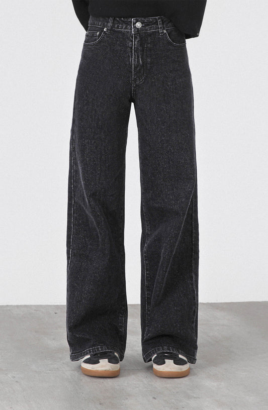 Pantalón Straight Estrellas Black