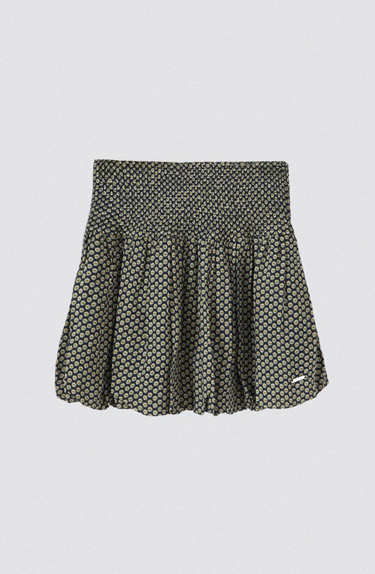 Falda Globo Lurex Navy