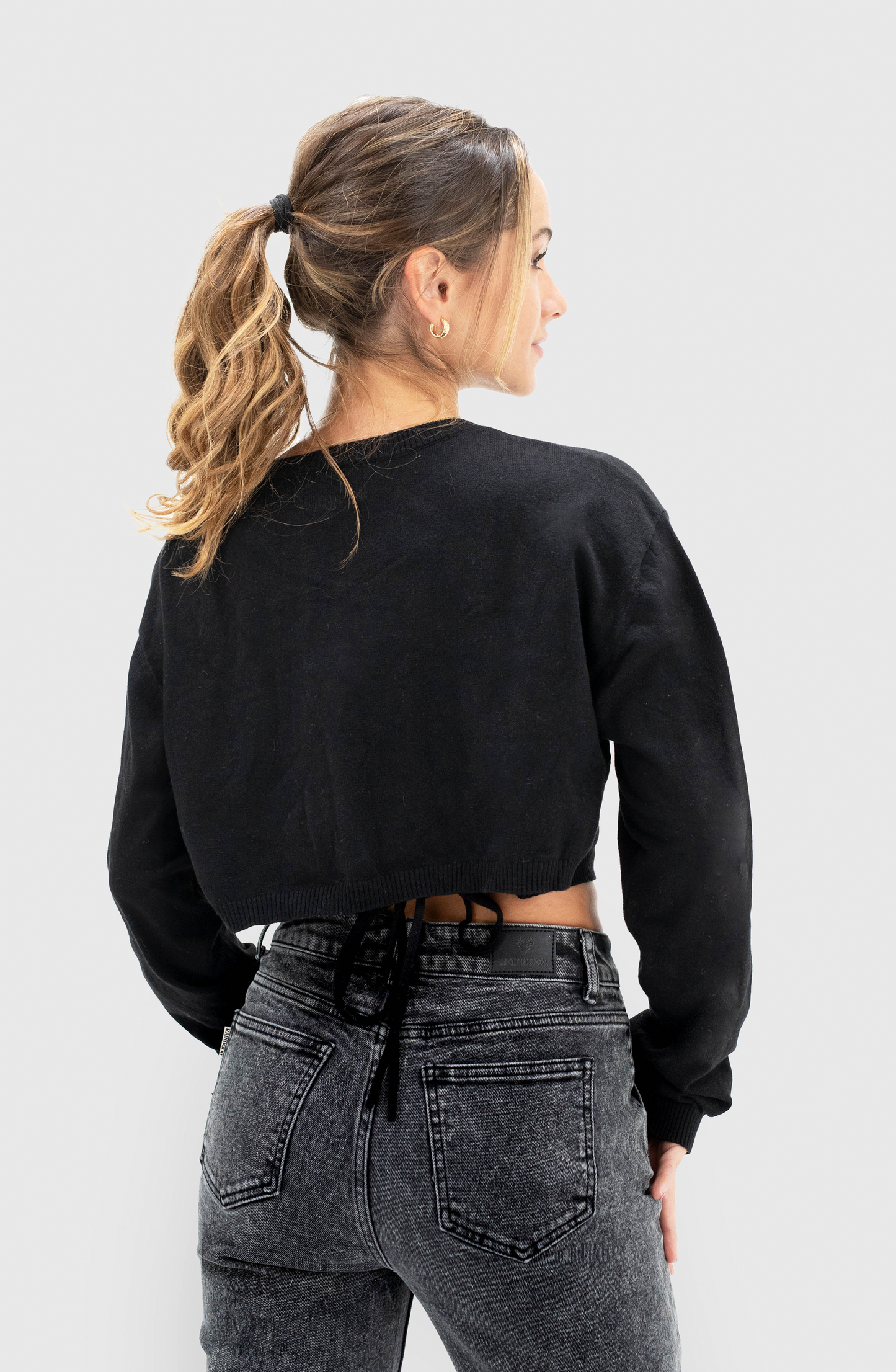Sweater Espalda Abierta Black