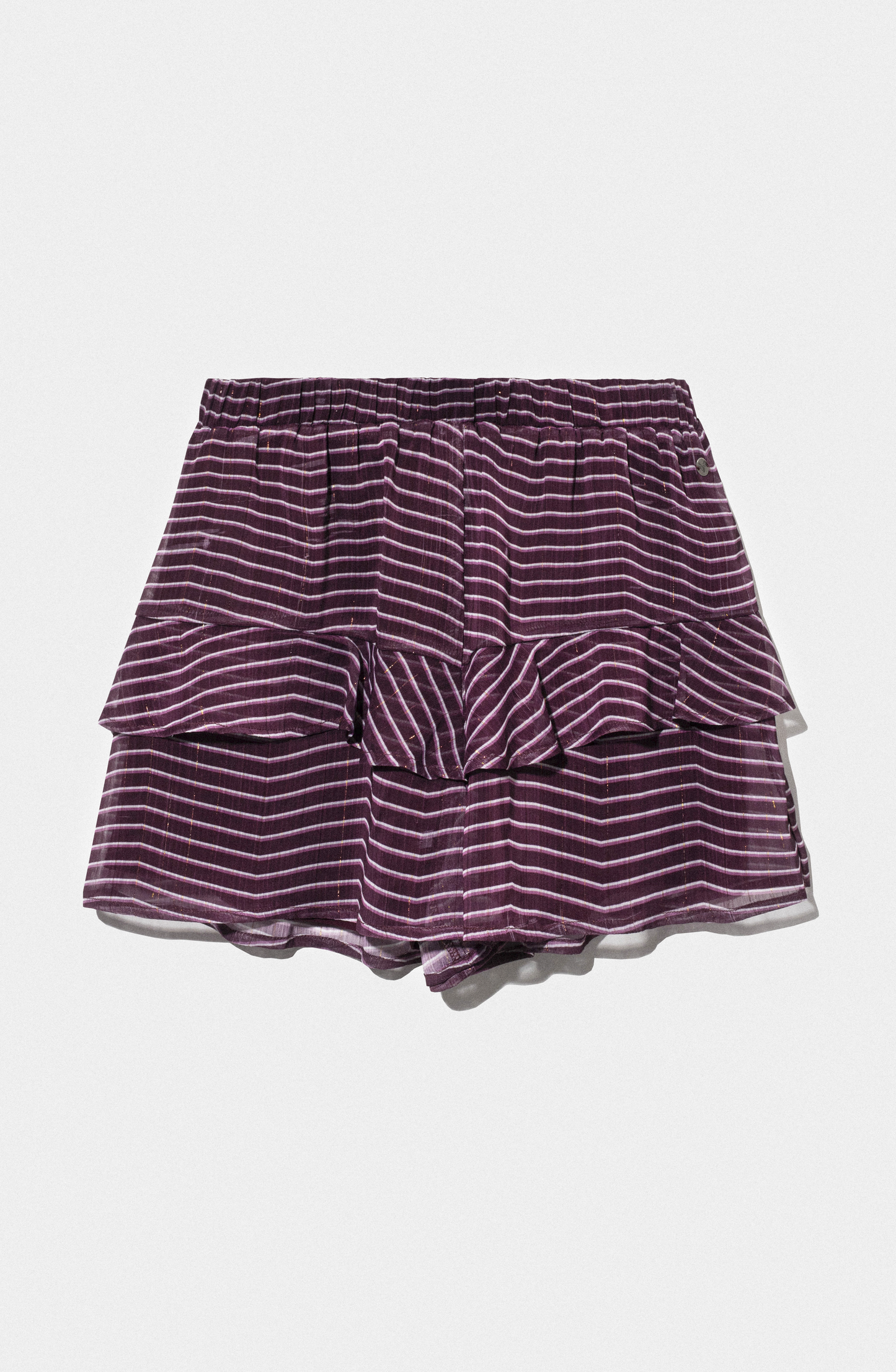 Short Lineas Lurex Burgundy