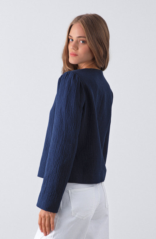 Blazer Hombreras Navy