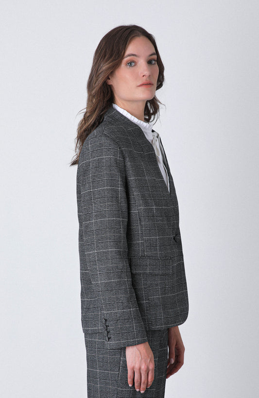 Blazer Tejido Lurex Grey
