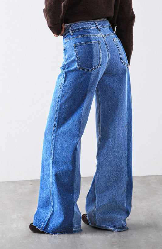 Pantalón Bicolor Blue