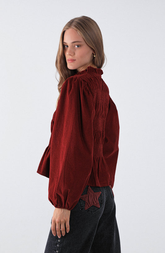 Blusa Panal Cotelé Rose