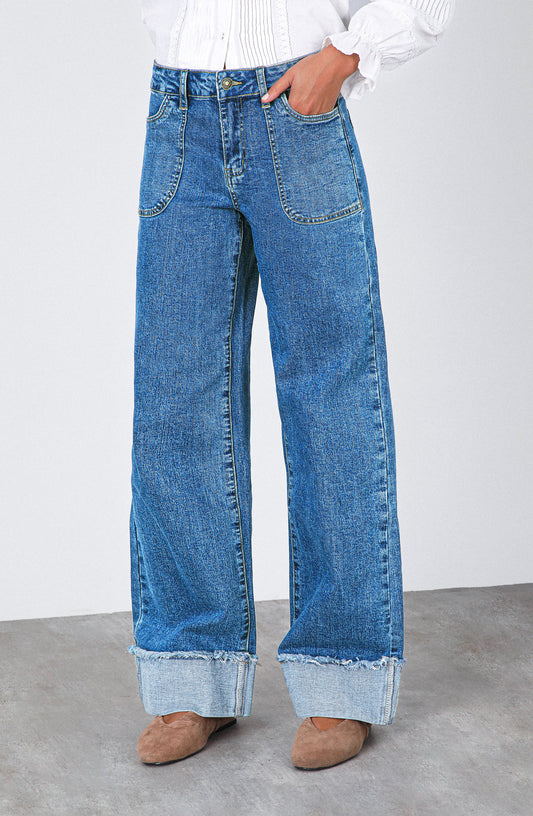 Pantalón Wide Leg Sun Sky