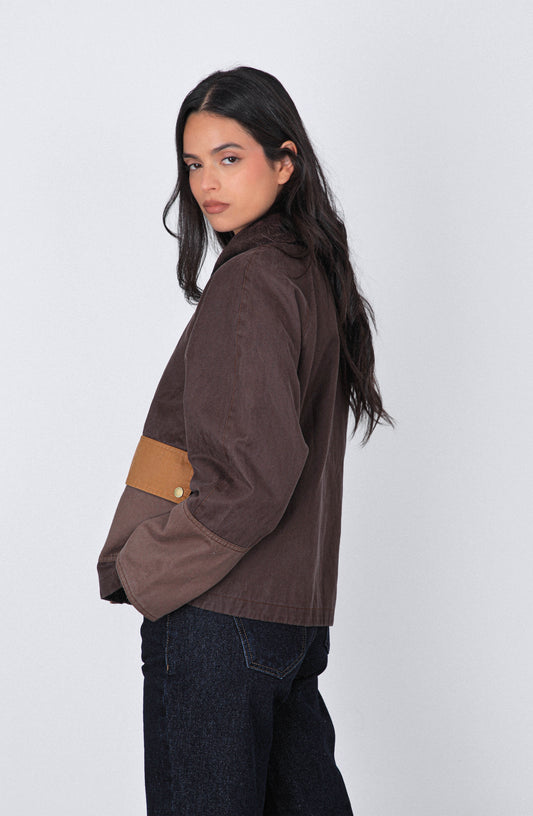 Chaqueta Encerada Brown