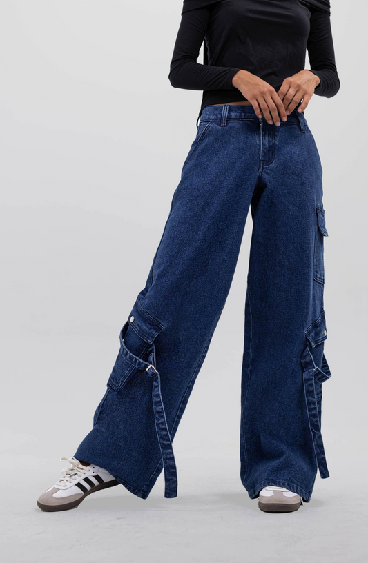 Pants Cargo Cintas Blue