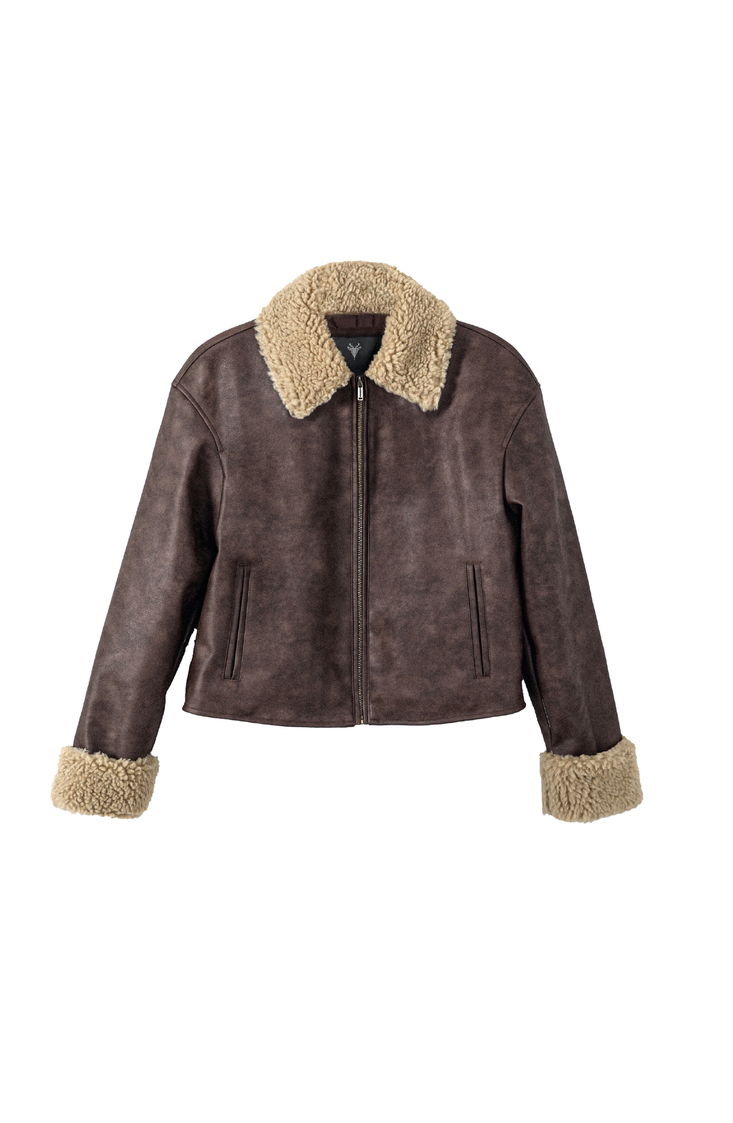 Chaqueta Pu Cuello Chiporro Brown
