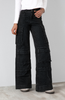 Pantalón Wide Leg Cargo Black