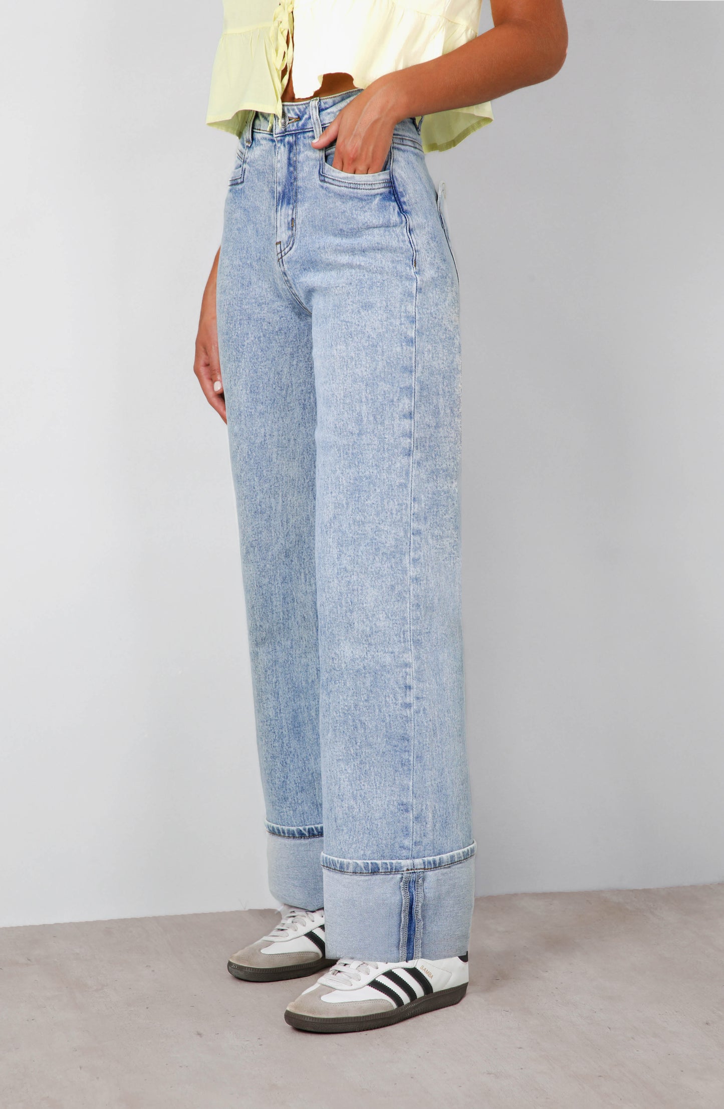 Pants Wide Leg Corazón Blue