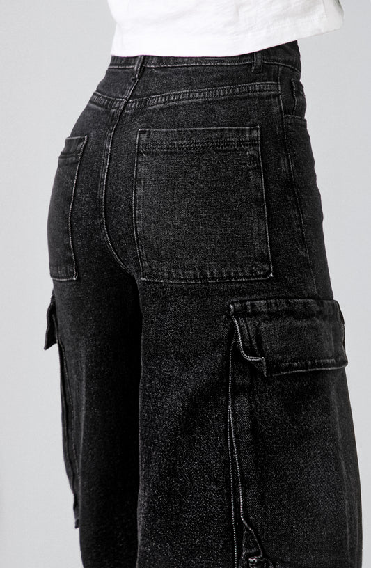 Pantalón Cargo Bolsillos Black R